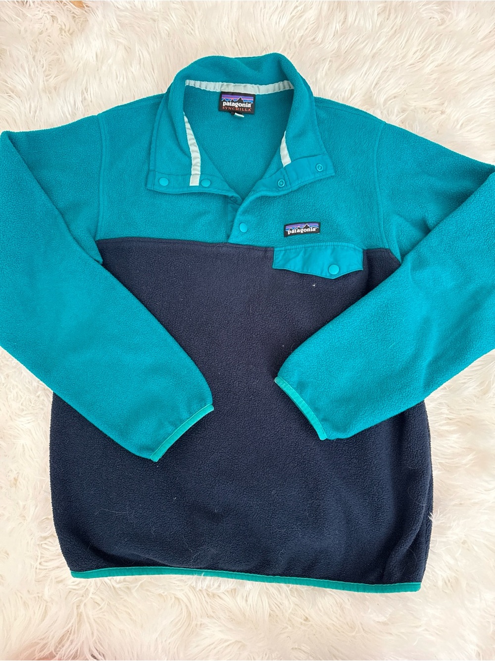 Patagonia Teal Syncrochill Fleece Top